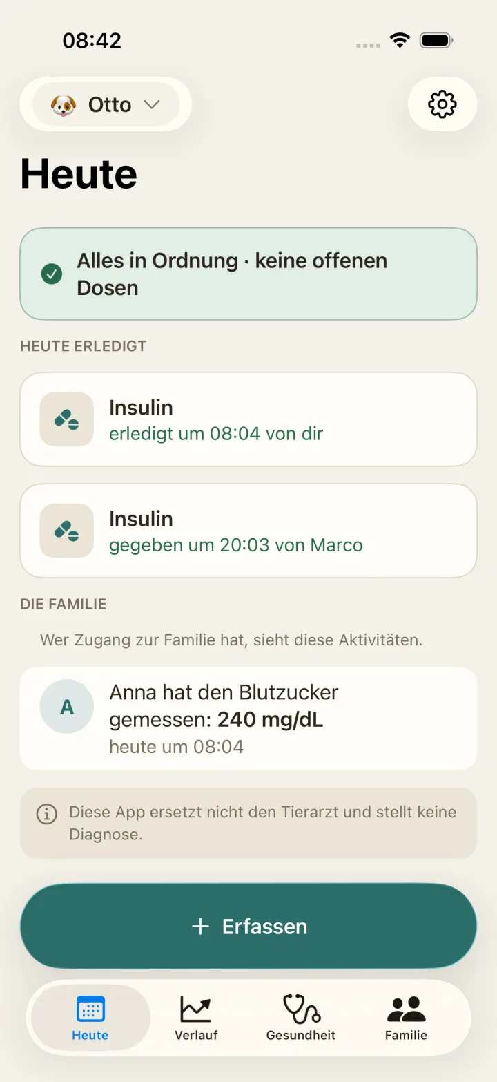 Alles in Ordnung · keine offenen Dosen